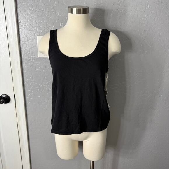 Mate Organic Cotton Layering Tank, Black, L - Picture 1 of 6